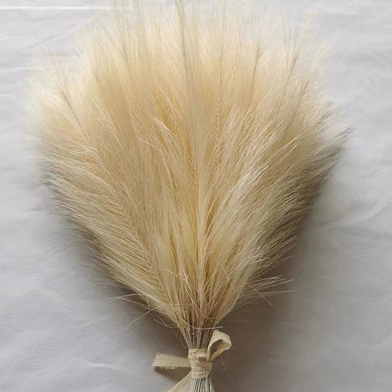 10pcs Artificial Pampas Grass Simulation Feather Wedding Props Reed Home Decor Supplies Table Colorful Pampas Grass 시뮬레이션 풀