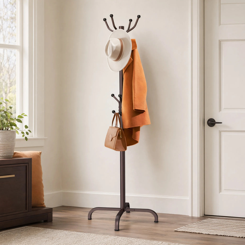 1/2Pcs Coat Rack with 14 Hooks
