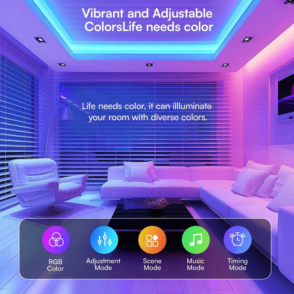 100FT RGB LED Strip Lights