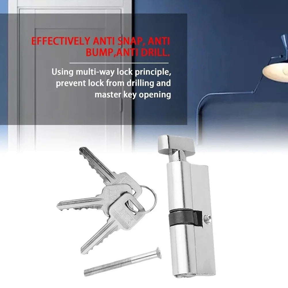 Anti-Theft Door Cylinder Lock with 3 Keys
