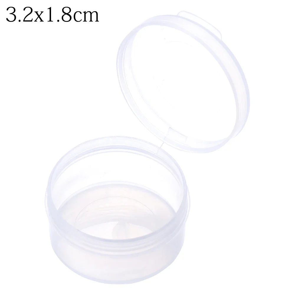 1pc Small Plastic Home Items Sundries Organizer Case Transparent Storage Box Jewelry Beads Container Fishing Tools Storage Box