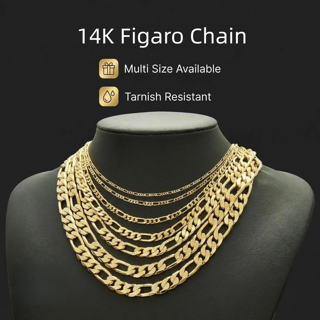 14K Gold Plated Cuban Link Chain Necklace