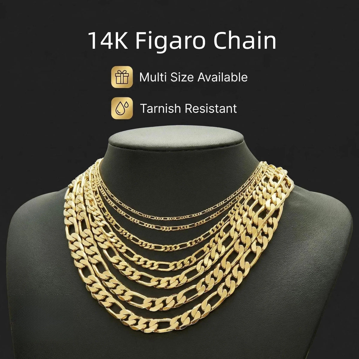 14K Gold Plated Cuban Link Chain Necklace