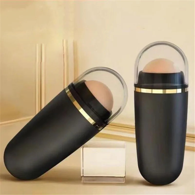 Face Oil Absorbing Roller Natural Volcanic Stone Massage Body Stick Makeup Face Skin Care Tool Facial Pores Cleaning Oil Roller