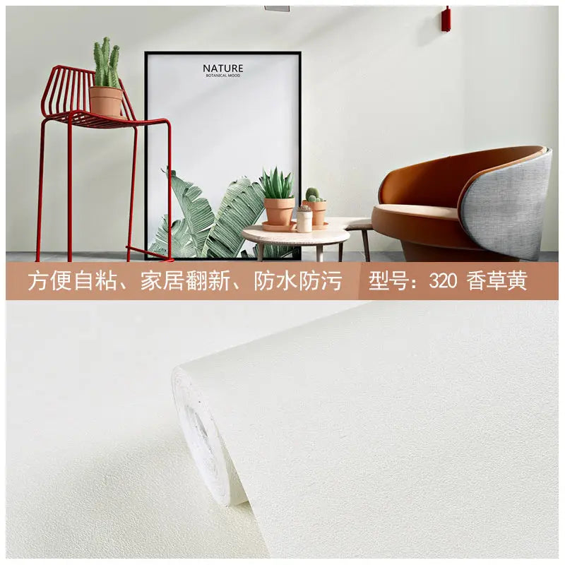 Matte PVC DIY Self Adhesive Decorable Film Vinyl Wall Stickers Kitchen Cabinets Bedroom Furniture Waterproof Oilproof Wallpapers