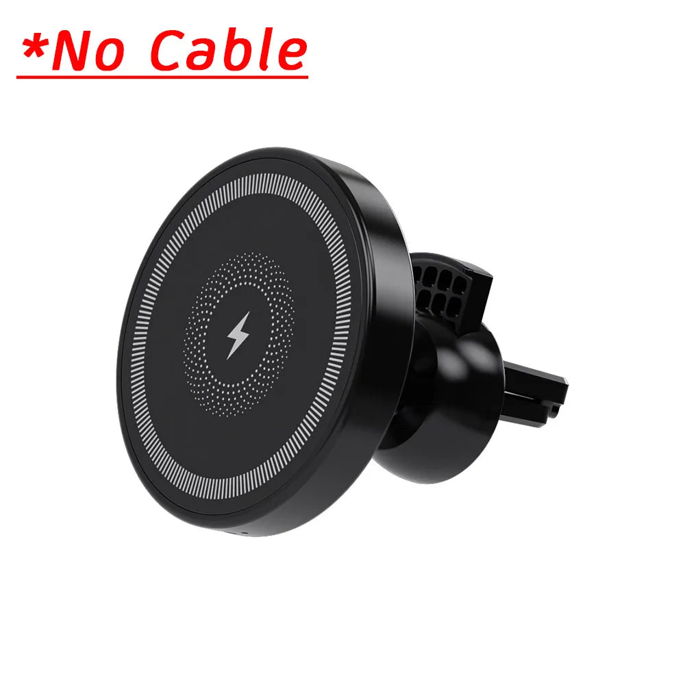 Car Magnetic Wireless Charger Air Vent Phone Holder Stand For Magsafe iPhone 17 16 15 14 13 12 Pro Max Air Outlet Fast Charging