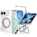 Transparent Luxury Magnetic Ring Holder Case for Iphone DUO