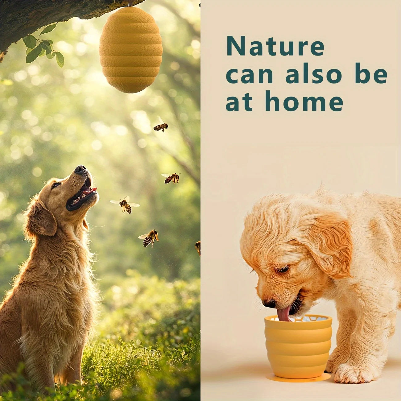 Silicone Slow Feeder  Dog Bowl with Suction Cup - Non-Slip, Healthy Eating Pet Dish for Small Breeds