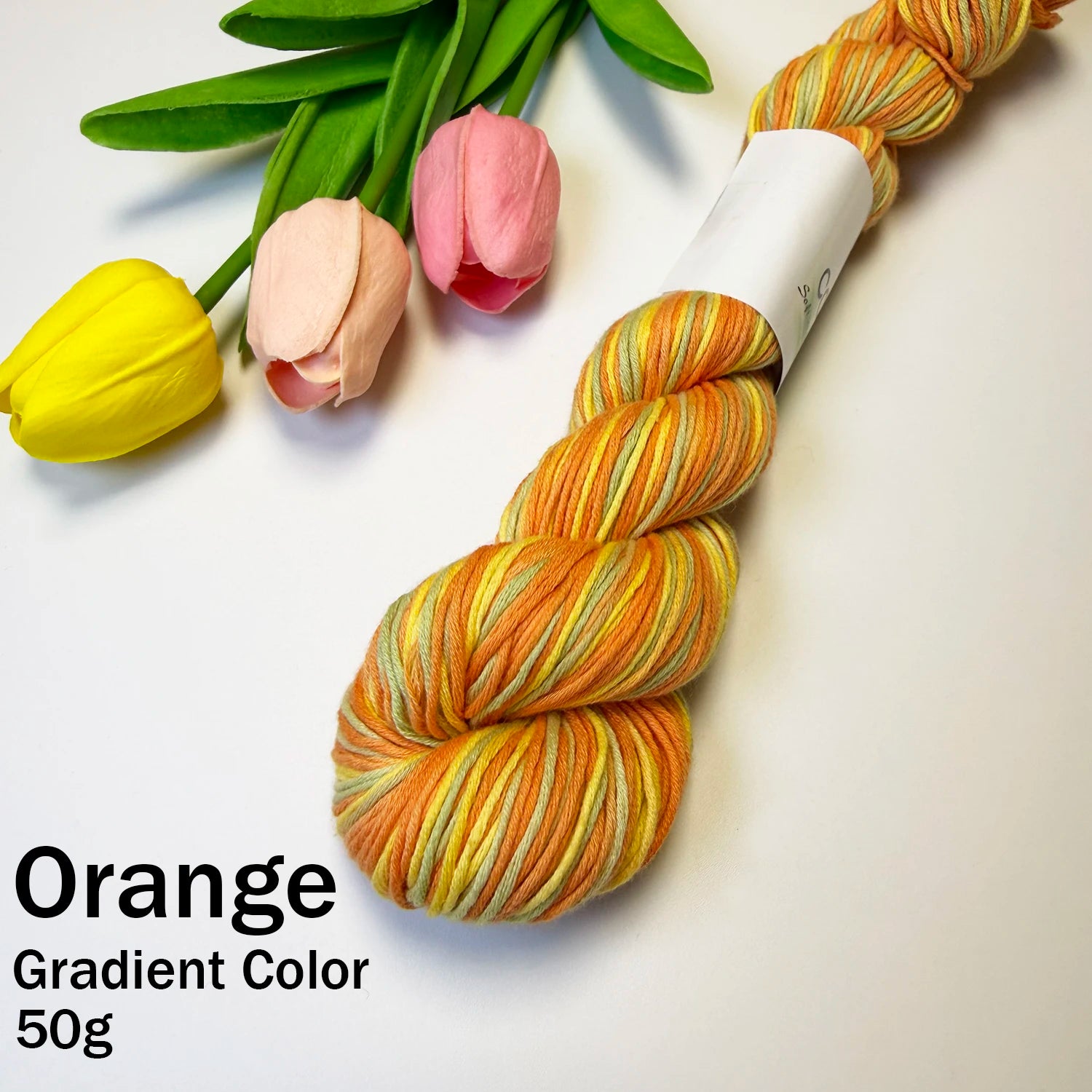 50g Cotton Fabric Colorful Gradient Dyeing of Segments Wool Yarn DIY Crochet Knitting Hand-knitted Materials Sewing Supplies