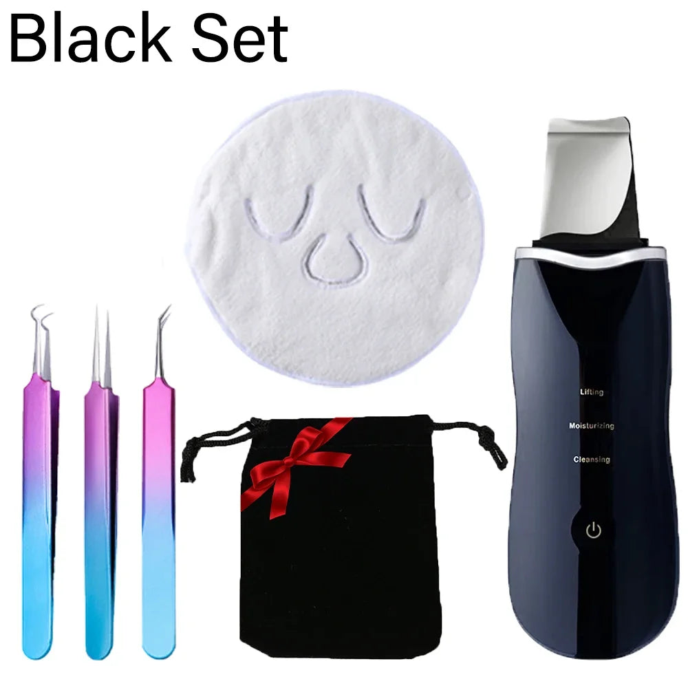 Facial Skin Scrubber Face Spatula Exfoliator Deep Cleansing Blackhead Remover Facial Lifting Cleaning Not Ultrasonic Skin Care