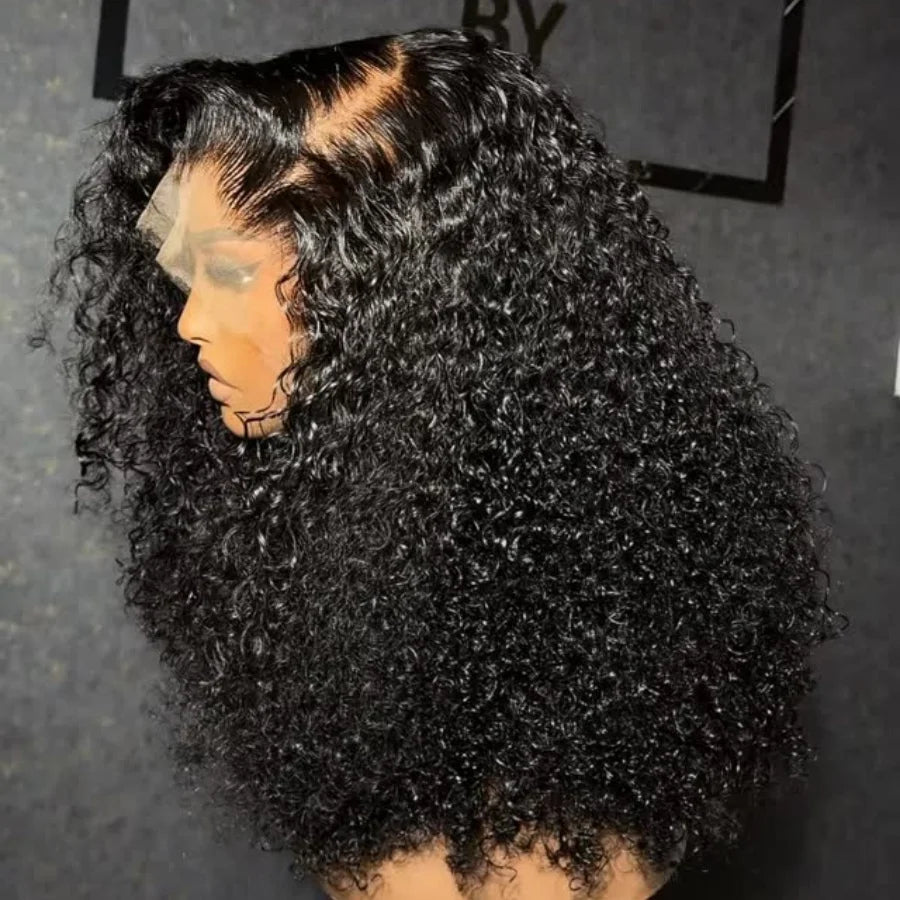 200% Density Short Curly Bob Lace Front Wig