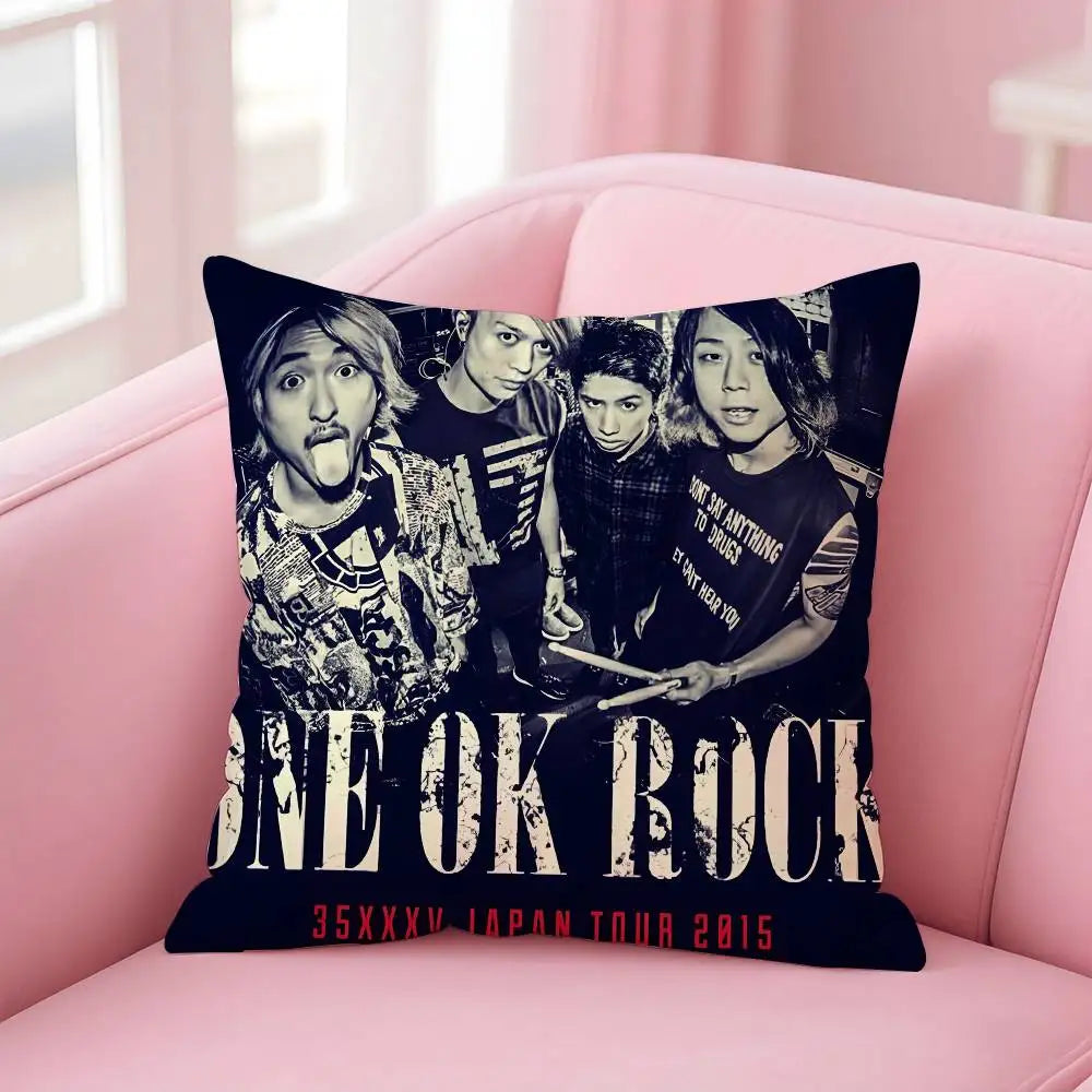 ONE OKBand O-ONE OK R-ROCK Ambitions Pillow Case pattern printing pillowcase living room sofa cushion cover bedroom room decor