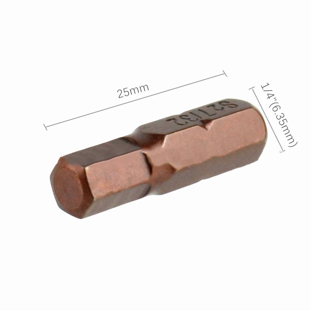 12/24pcs Hex Screwdriver Bit Set Alloy Steel Magnetic Set 25mm