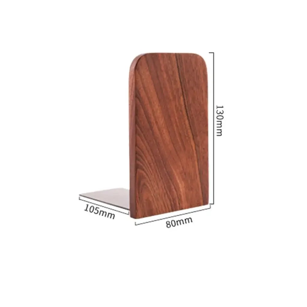 Display Holder Nature Wooden Bookends Beech Walnut INS Desktop Bookshelf Simple Desk Organizer Book Support Rack Minimalism