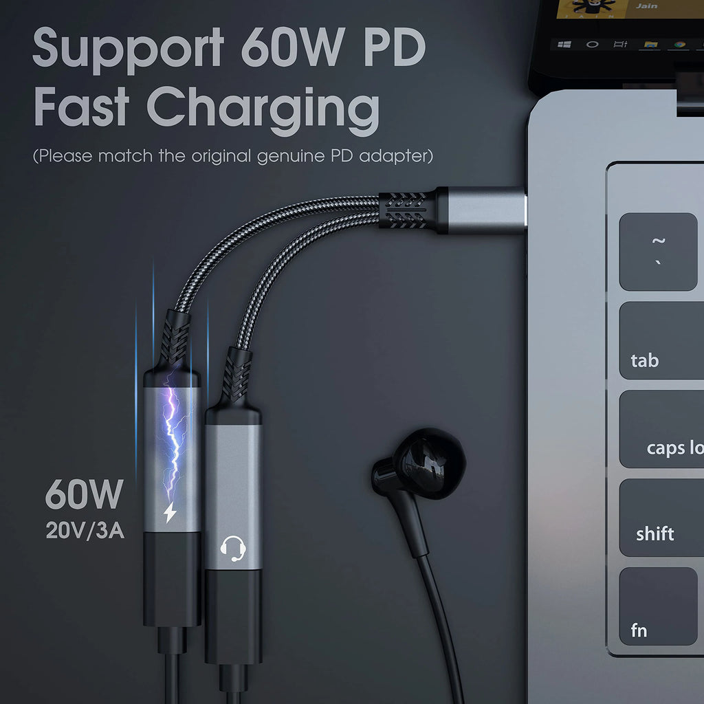 OTG 2 IN 1 USB C Splitter to Dual