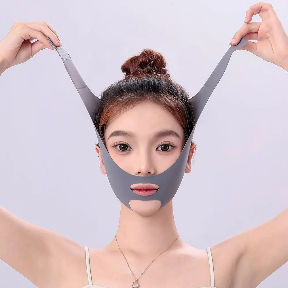 Adjustable Face Sculpting Sleep Mask Elastic Slimming Strap Lifting Tightening Mask Breathable Skin Care V Line Shaping Mask