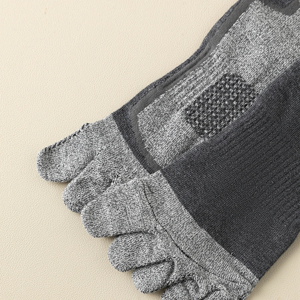 3 Pairs Fleece Toe Socks Men Autumn Winter Warm Five Finger Socks Man High Quality Cotton Sports Crew Socks Running