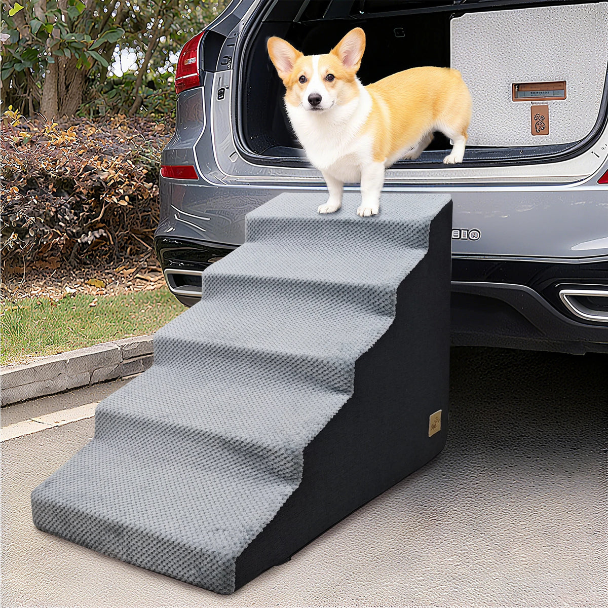 Foam Dog Stairs for High Beds, 3 to 5 Steps