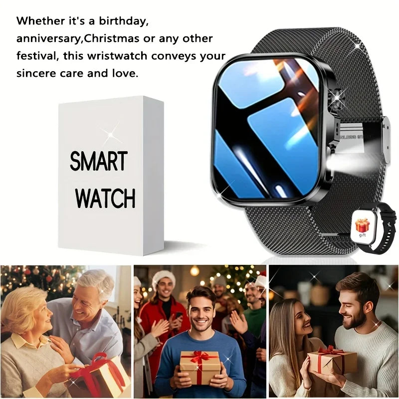 HD Full-Touch Smartwatch for Men and Women - Wireless