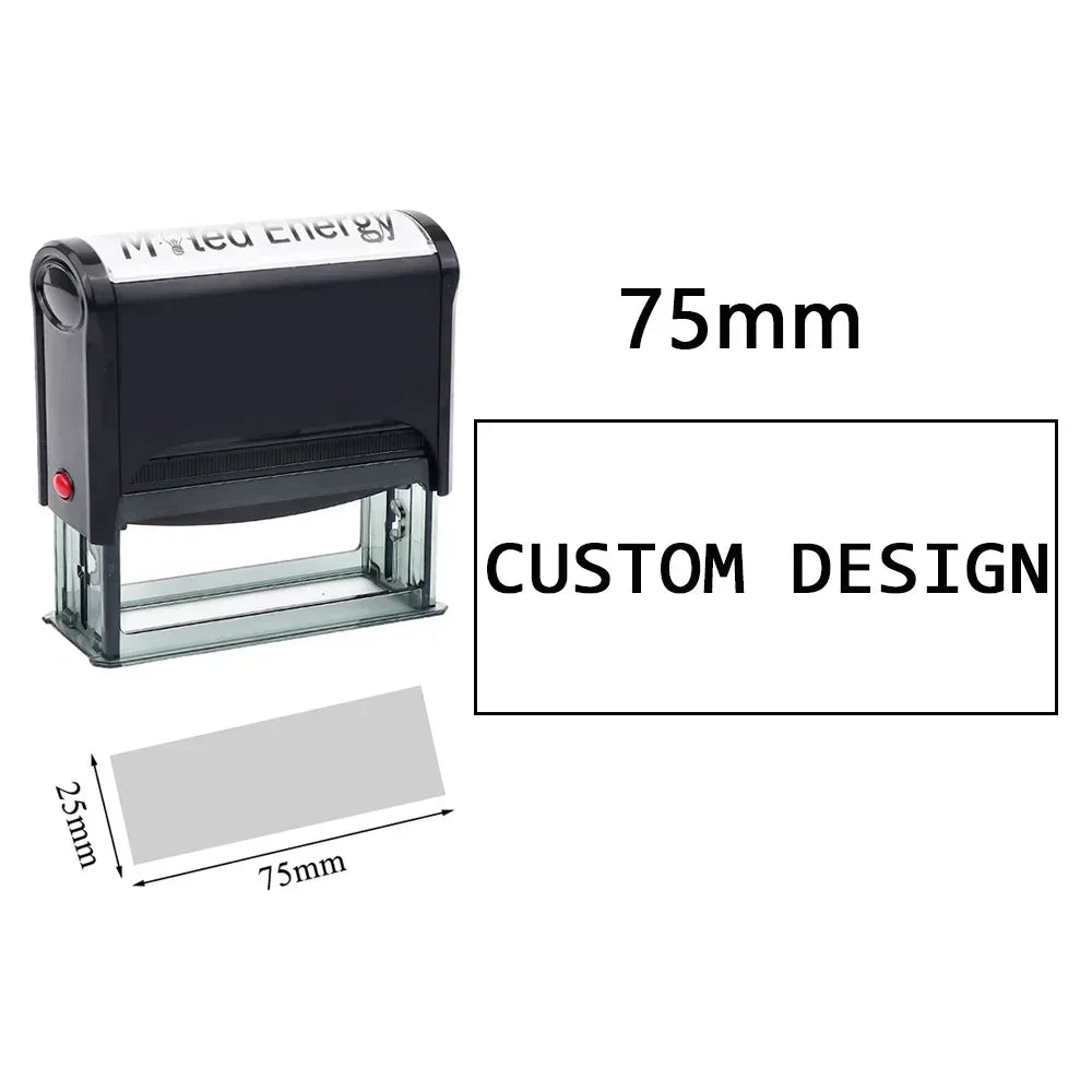Custom Self-Inking Stamp Customized LOGO Self-Inking Business Address Wax Seal Name Letter Handicrafts Personalize Rubber Stamps