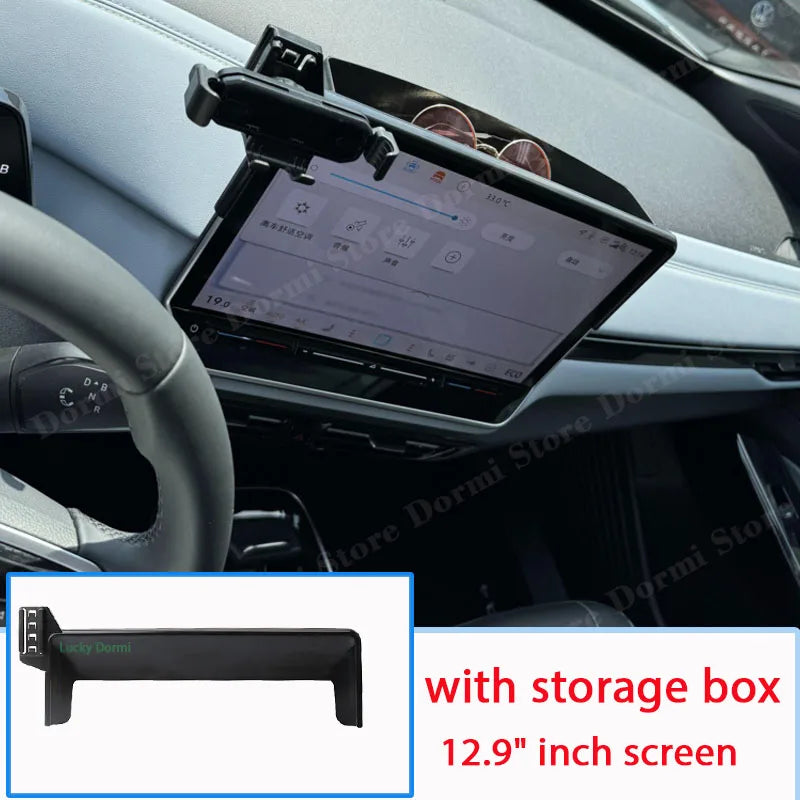 Mobile Phone Holder for Volkswagen Golf R Variant 2025 12.9"Screen Wireless Charger Bracket Gravity Stand MagSafe Car Accessory