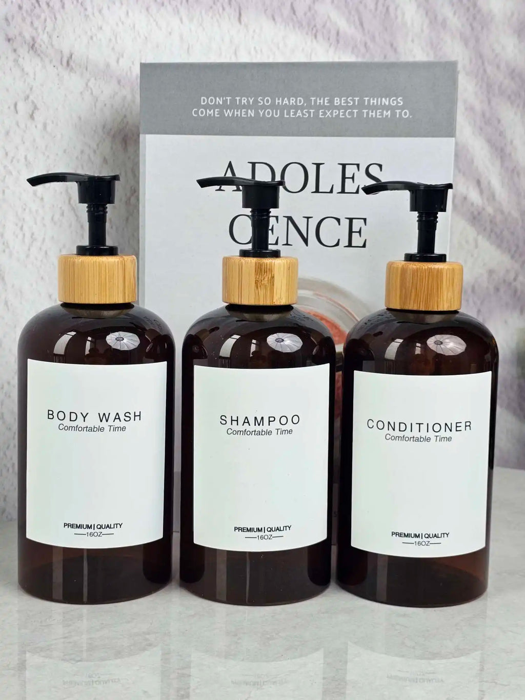Boston Shower Soap Dispenser Bathroom Liquid Shampoo Soap Bottle Refillable Kitchen Hands and Dish Soap Bottle for Home Decor