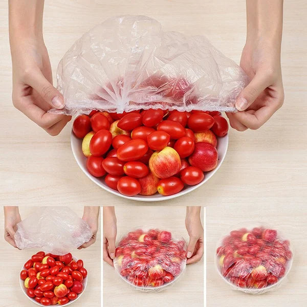 100-1000PCS Color Disposable Food Cover Wrap Food-Grade Fresh-keeping Film Bag Kitchen Disposable Bowl Cover Storage Wholesale