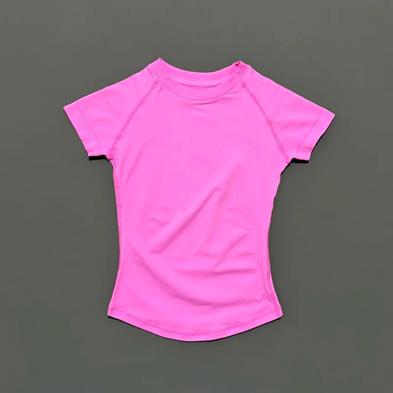 Sport Short Sleeve Top Women Running Sports T Shirt