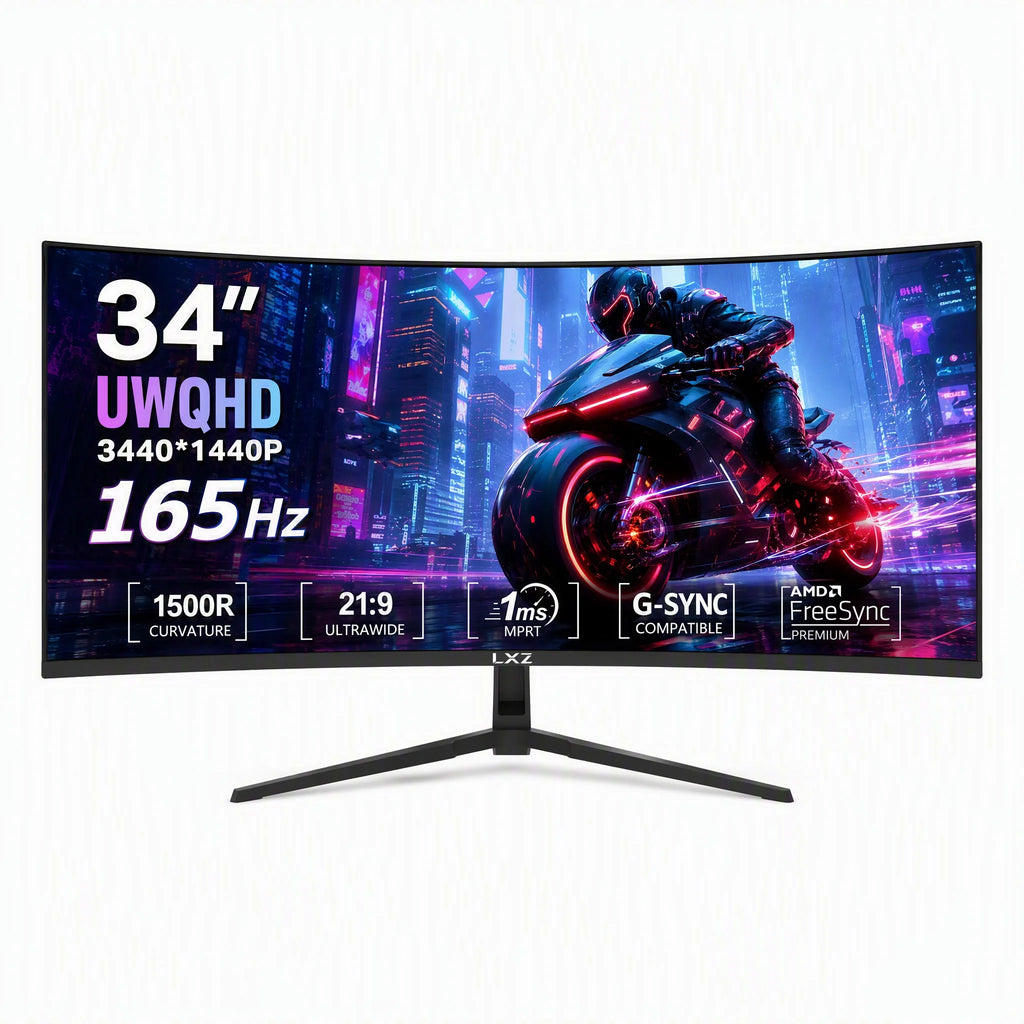 LXZ 34 Inch Ultrawide Curved Gaming Monitor