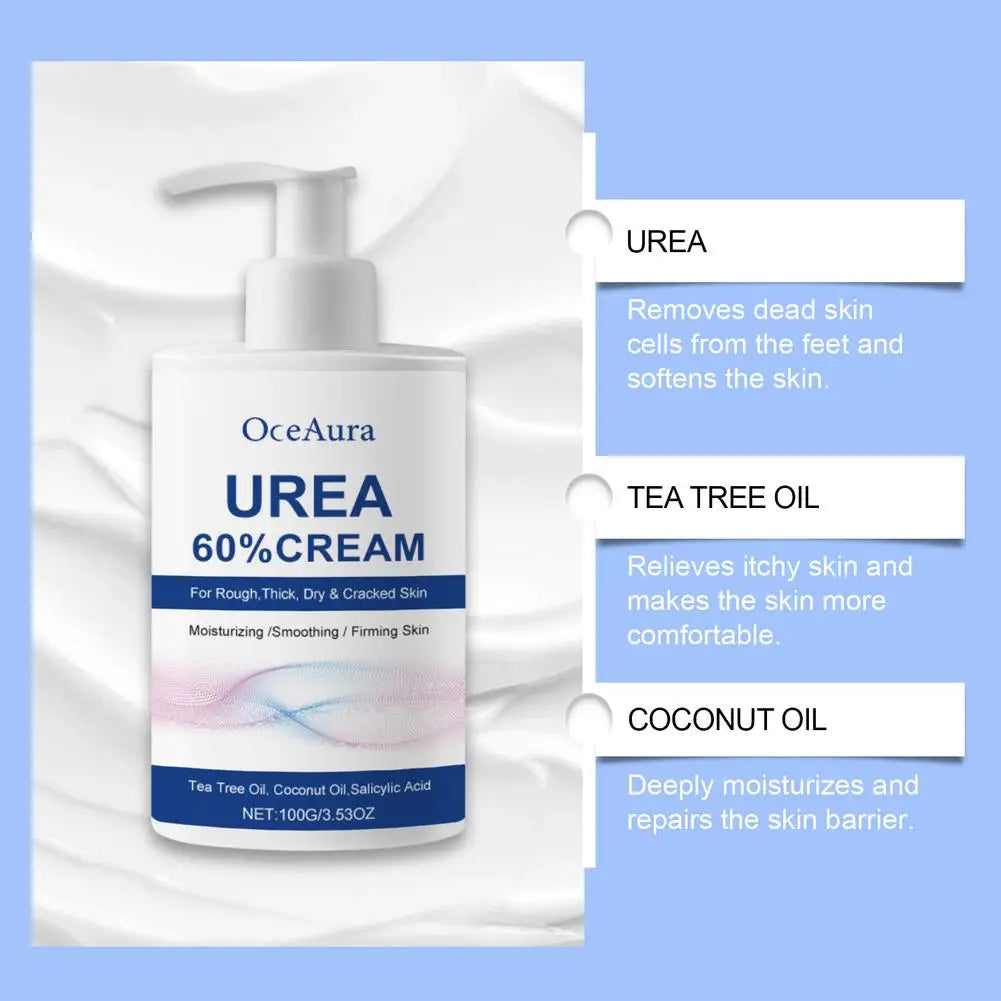 Urea Care Foot Cream Heel Repair Moisturizing Soft Relieve Drying Cracked Remove Calluses Dead Skin Removal Hand Foot Skin Care