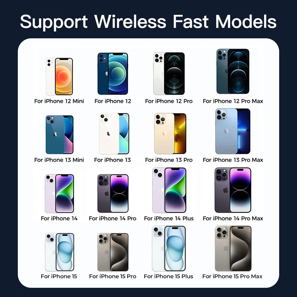 Joyroom Magnetic Car Phone Holder 1-2Pcs Wireless Charger For iPhone 15 14 13 Pro Max Fast Charging Car Charger Holder JR-ZS291