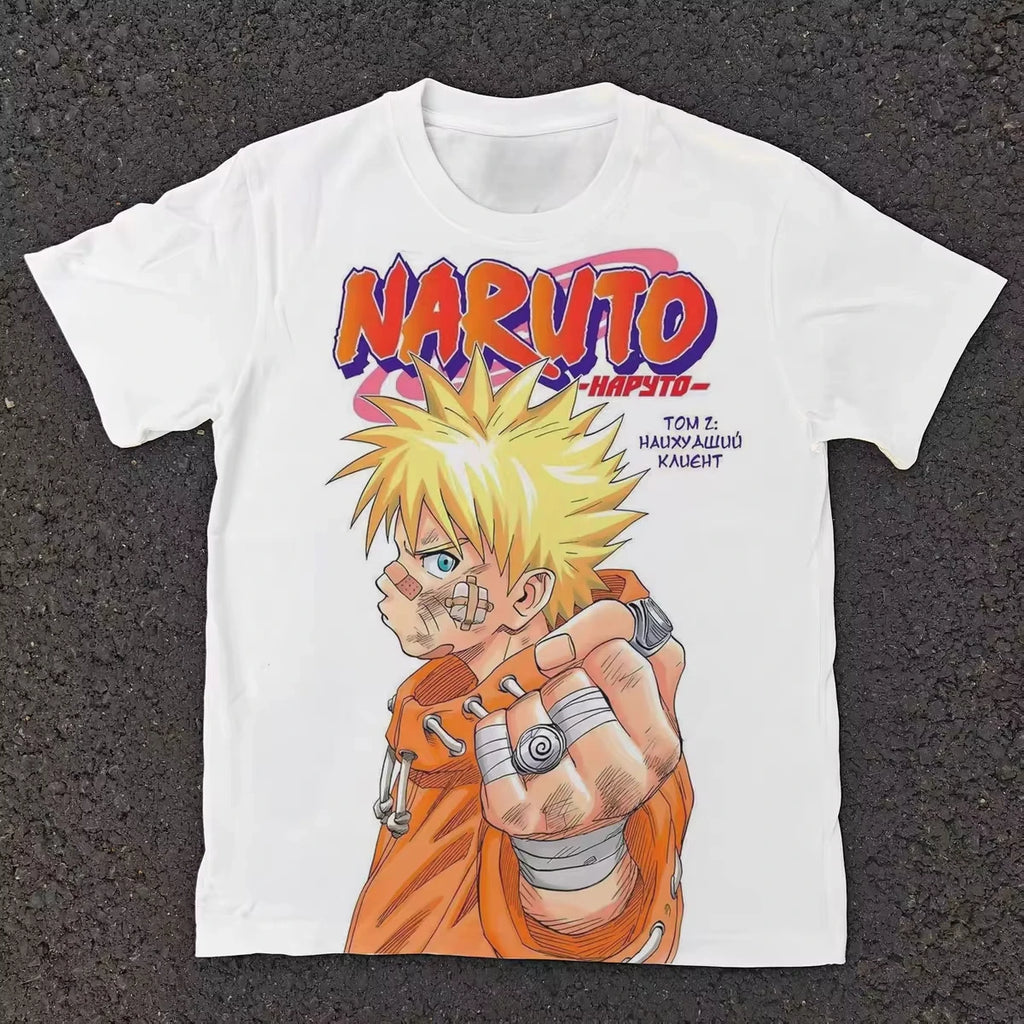Naruto Manga Retro Cover Naruto Print Pure Cotton Short