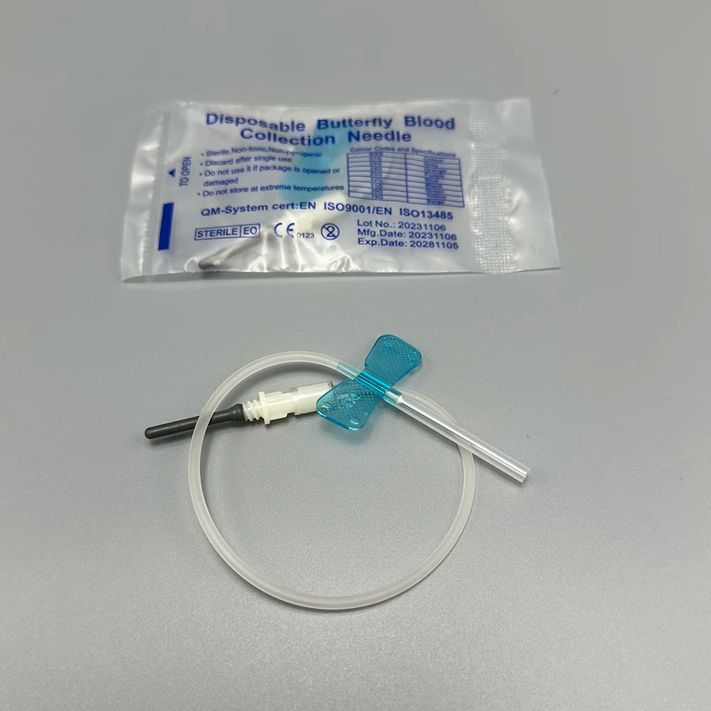 50pcs/lot Disposable Butterfly Blood Collection Needle double wing type Blood Collection Needle Pet Care Room Cat Dogs Animal
