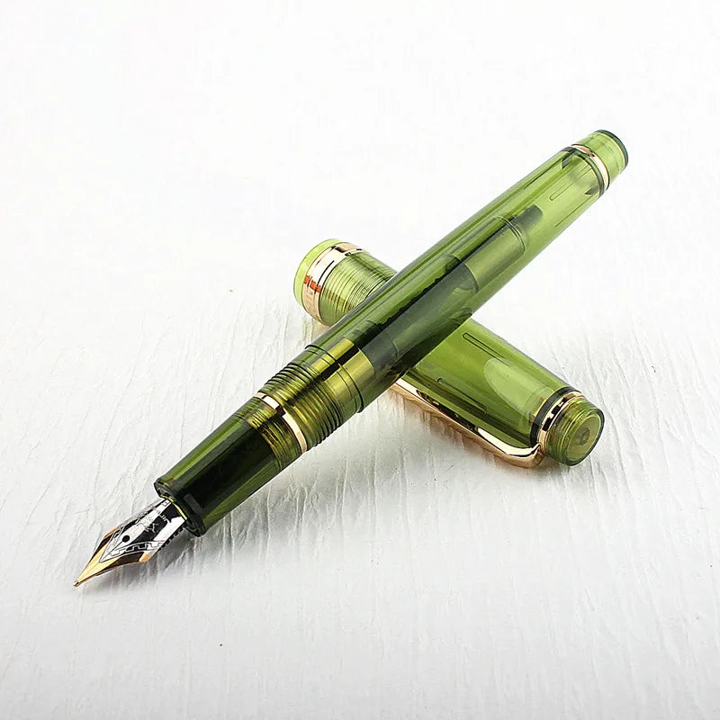 JINHAO 82 Fountain Pen Transparency Pen Spin Golden EF