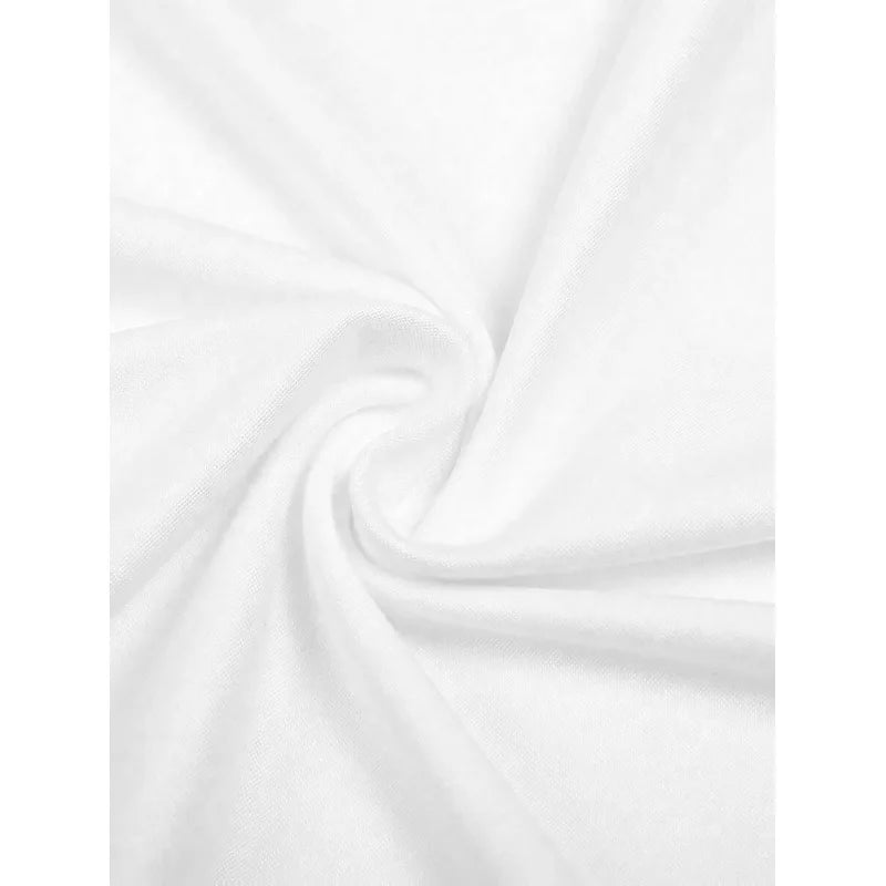 American Retro Spider Print White Strapless Women's Elastic