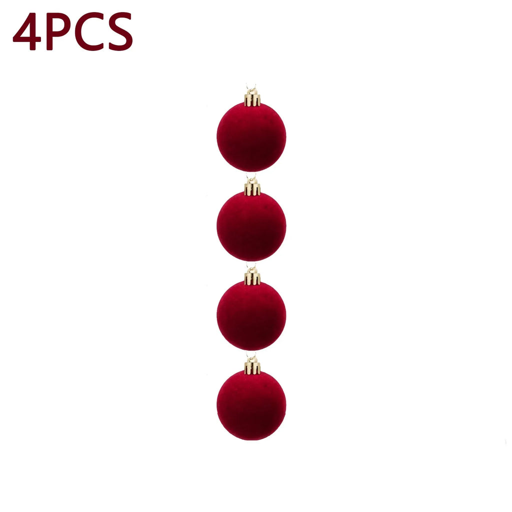 Burgundy Velvet Christmas Balls