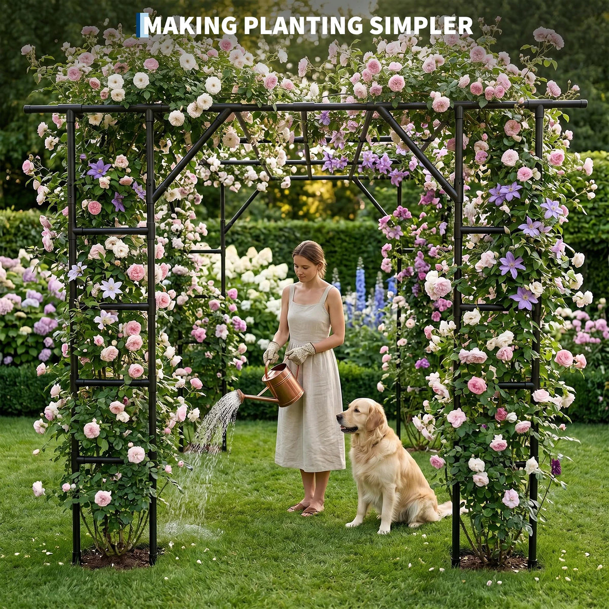 132in Garden Arch Trellis For Cucumber Grape Vine