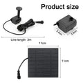 Solar - Powered Water Pump for 11/15.5cm Water Fountains: 8 - Nozzle Outdoor Watering Set