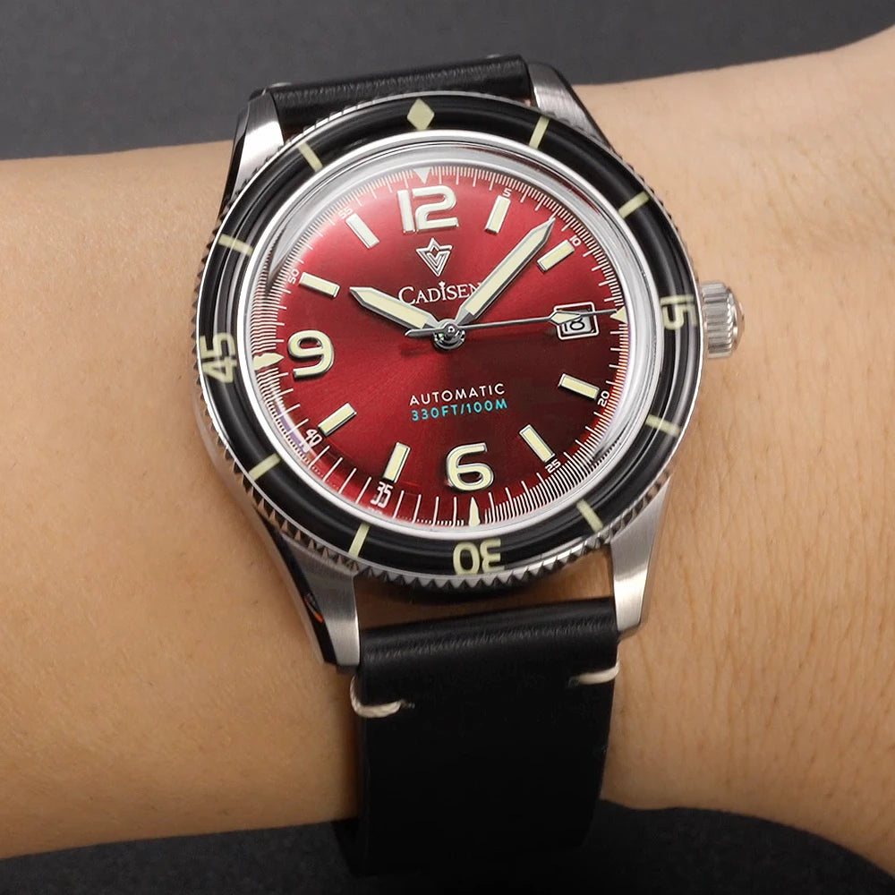 CADISEN NEW Watches Mechanical Automatic Wristwatches MIYOTA 8215 Movement