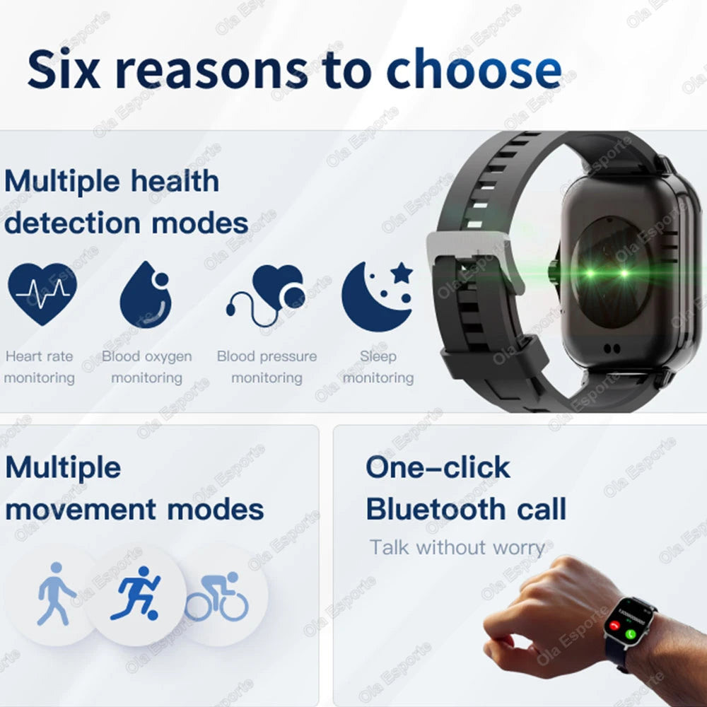 Smart Watch 1.83" Hd Screen Bluetooth Call Heart Rate