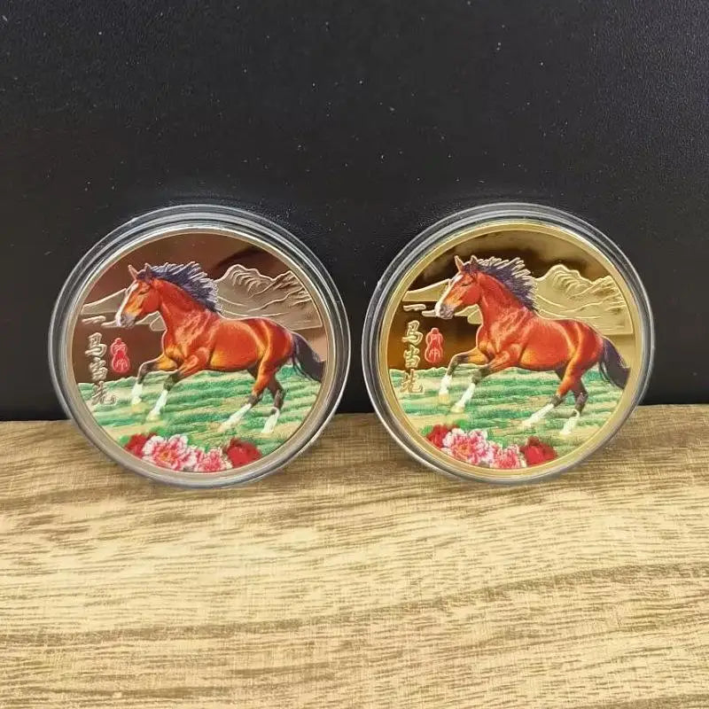 1PC  Metal Collection 2026 New Year Souvenir 40mm Chinese Coins Lucky Animal Horse Collectible Coins