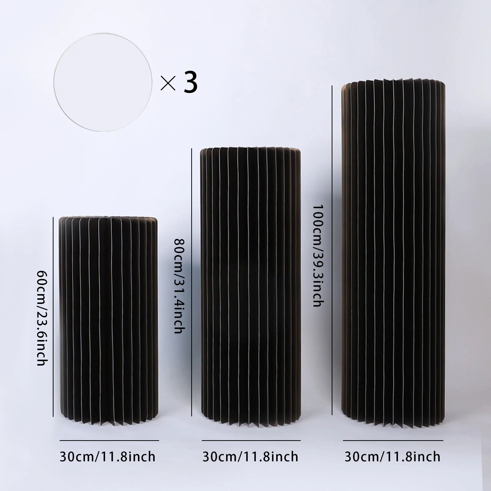 Centerpieces Cardboard Vases Foldable Cardboard Display Columns Stand for Wedding Birthday Party Backdrop Cupcake Decorations