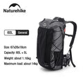 Naturehike Outdoor Mountain Backpack 60+5L Waterproof High Capacity Sports