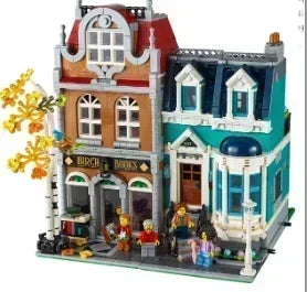 Creatoring Expert Pet Book Shop Town Hall Downtown Diner Model Moc Modular Building Blocks Brick Bank Cafe Corner Toys Parisian