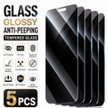 5-Pack Privacy Tempered Glass Screen Protectors