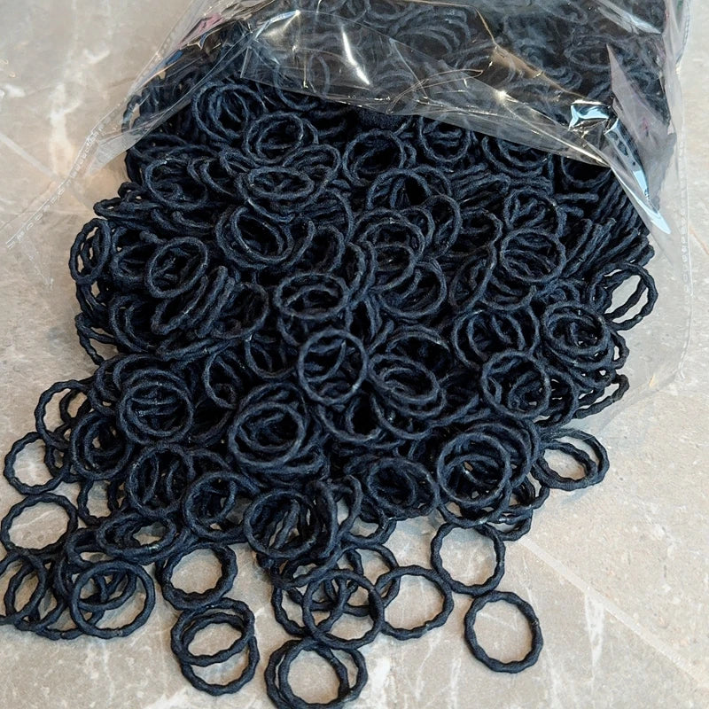 [50/100Pcs] Baby Rubber Band Does Not Hurt The Hair Small Thumb Ring High Elastic Thread Toddler Seamless Scrunchies Set