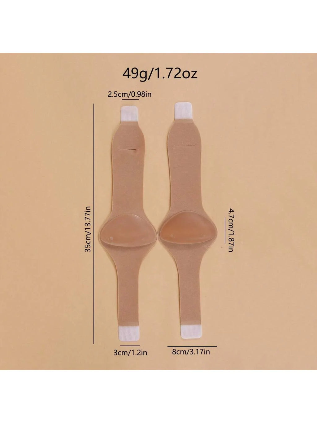 1 pair of men's and women's arch support sports insoles for flat feet to support the ball of the foot and relieve pressure.
