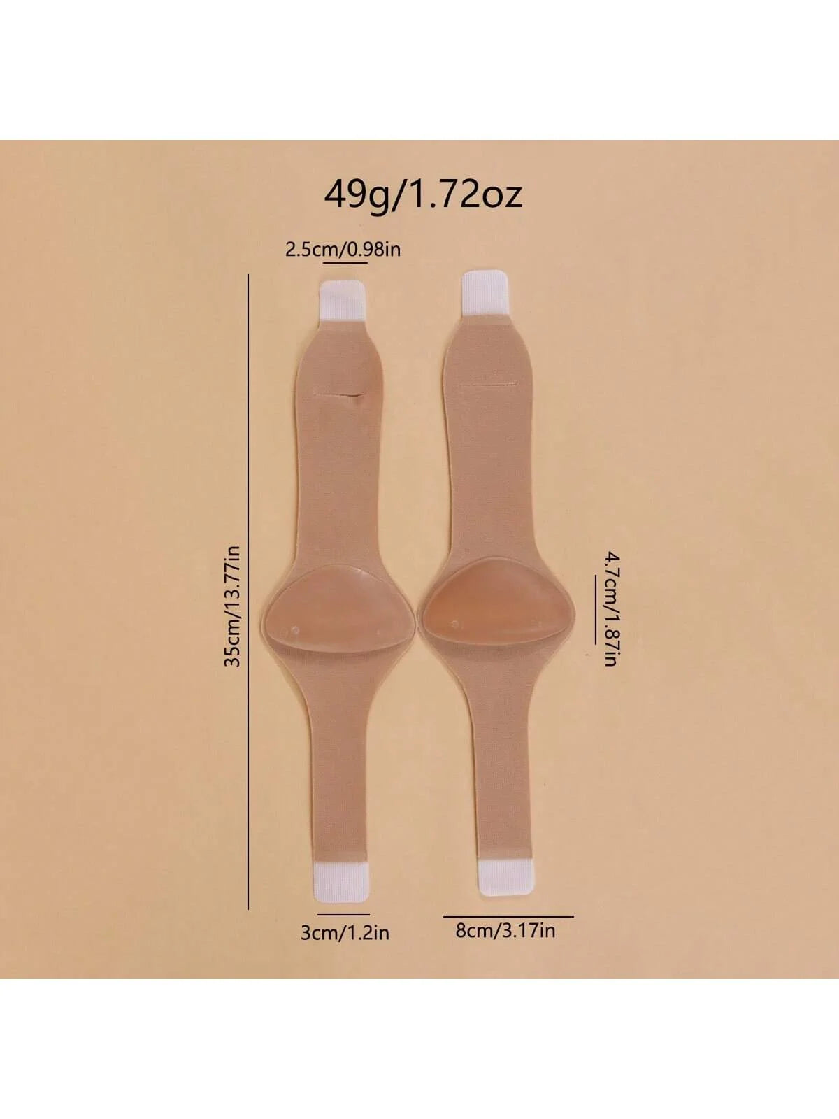 1 pair of men's and women's arch support sports insoles for flat feet to support the ball of the foot and relieve pressure.