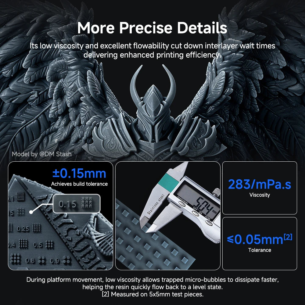 Anycubic 2.0 Resin 3D Printer Photopolymer Abs-like Resin Higher