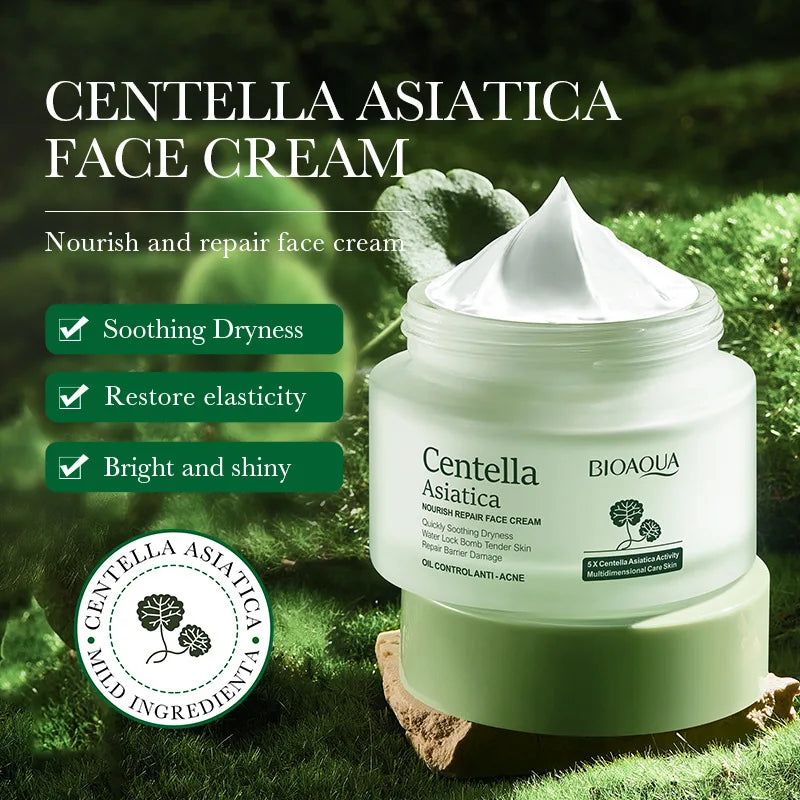 BIOAQUA Asiatic Centella Face Cream Moisturizing Whitening Anti-Aging Anti Acne Facial Cream Beauty Face Skin Care Products